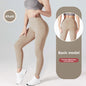 New outdoor dry slim women long-sleeved sweat-absorbing sunscreen jacket high waist elastic pants fitness sports yoga suit set