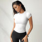 New Arrival Y2K Outfit Women's Ribbed Slim Fit T Shirt Solid Color Short Sleeve Top Fashion Trend