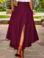 Casual Women's Midi Skirt Ruffled Skirt