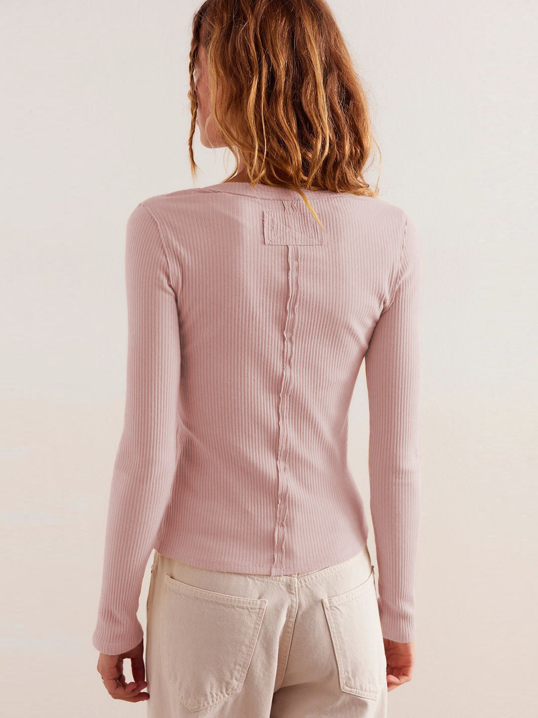 Fashion Hot Sale 2025 Women's Long Sleeve Crew Neck Button Ribbed Solid Color Autumn and Winter Warm Cardigan Jacket Women