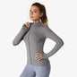 Summer Sportswear, High Waist Skinny Yoga Jacket - Breathable Long Sleeve Running Fitness Clothing