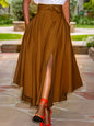 Casual Women's Midi Skirt Ruffled Skirt