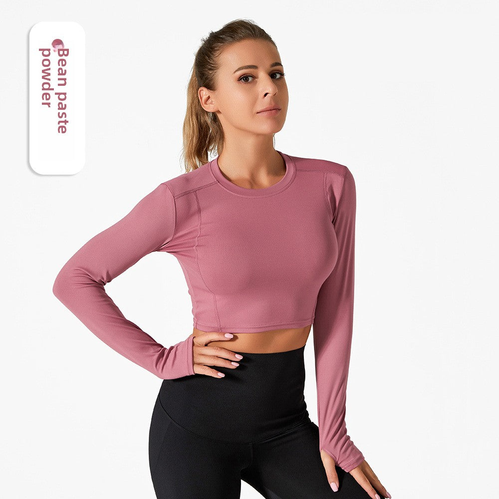Women Summer Long Sleeve Quick Dry Yoga Set Fitness Running Top Pants Workout Clothes
