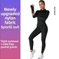 Autumn Winter Workout Quick Dry Sun Protection Women's Tight Yoga Jacket High Elasticity Breathable for Running Fitness